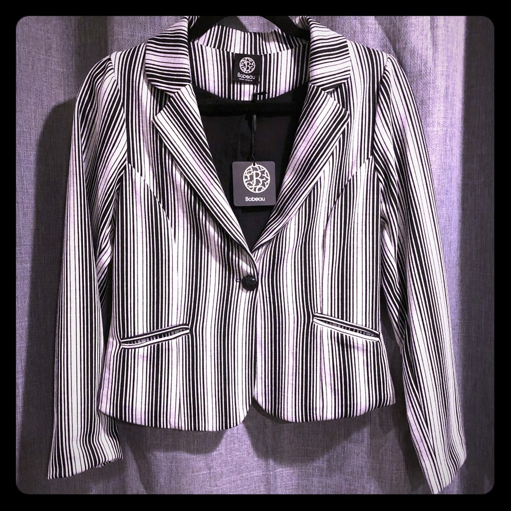 Bobeau gorgeous Grey and black blazer S/M 🖤 NWT